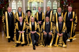 The British justices also have snazzier robes. Photographer – Ron Coello